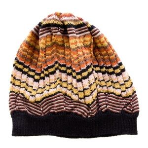 Missoni Wool Knit Beanie Hat, Small